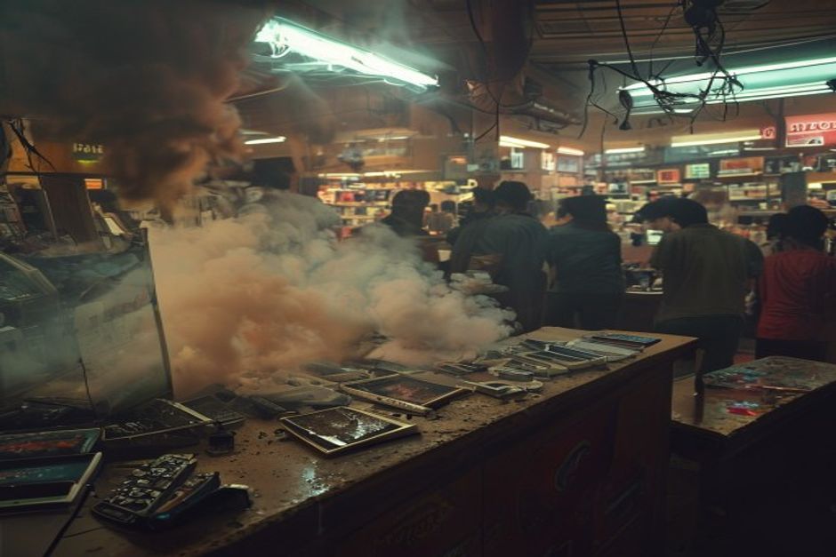 Phone Blast Sparks Chaos in Delhi Shop