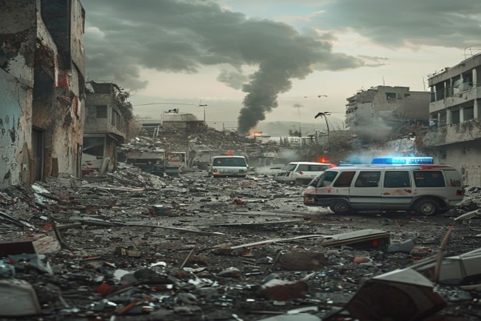 Lebanon Hospital Area Hit by Israeli Strikes