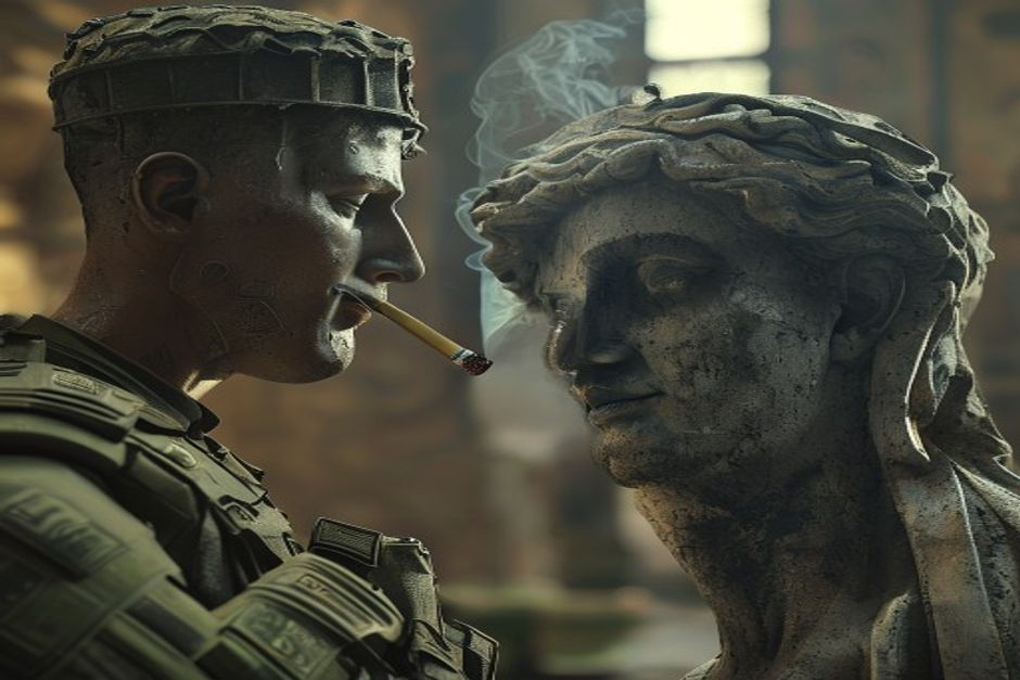 IDF Probes Soldier's Virgin Mary Statue Cigarette Photo