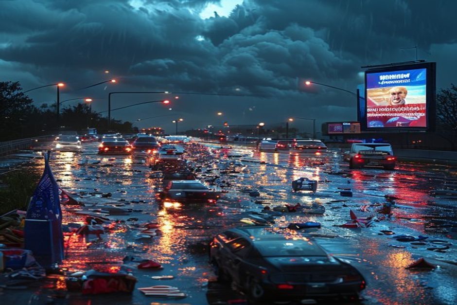 Storms Disrupt Holiday, Trump Preps for NATO Summit