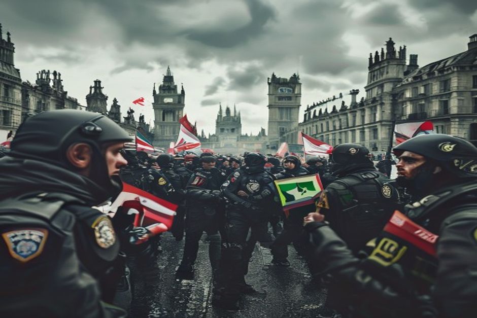 London Braces for Clashing Marches