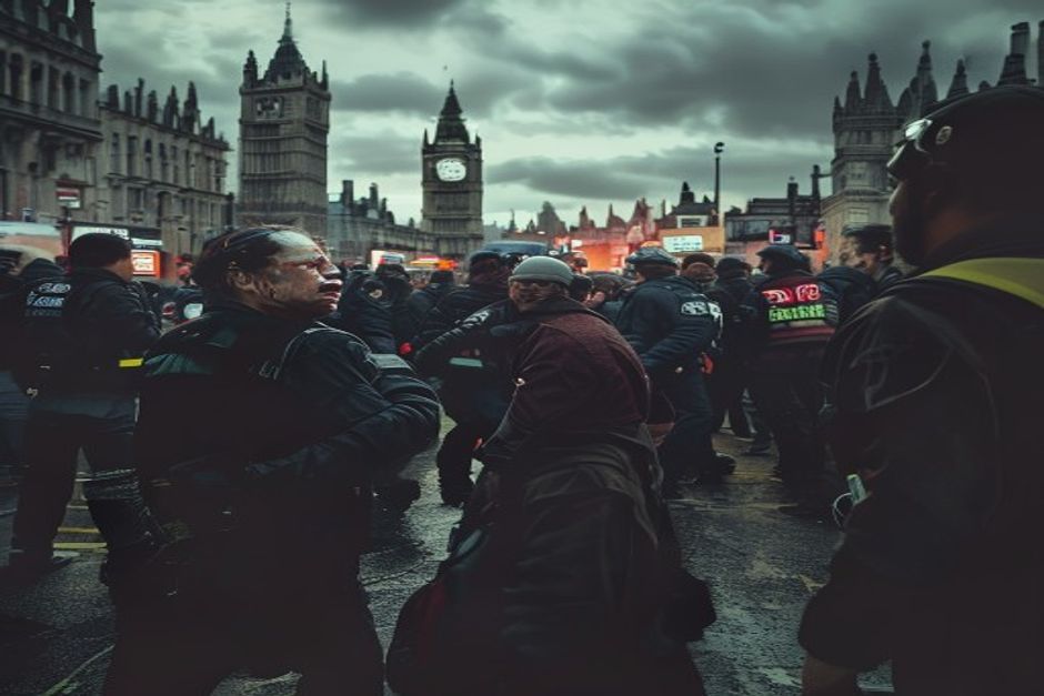 London Protest Shocker: Viral Videos Show Apparent Knife Wounds