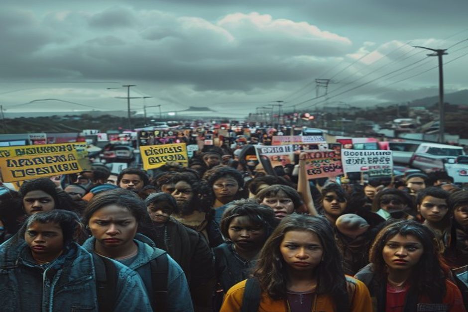 Venezuelan Students Block Highway for Political Prisoners