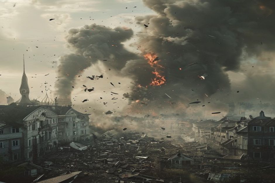 Russian Bomb Attack Hits Ukrainian City